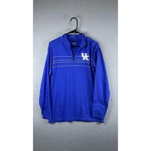 Kentucky Wildcats Shirt Mens Medium Blue College Basketball Captivating 1/4 Zip‎